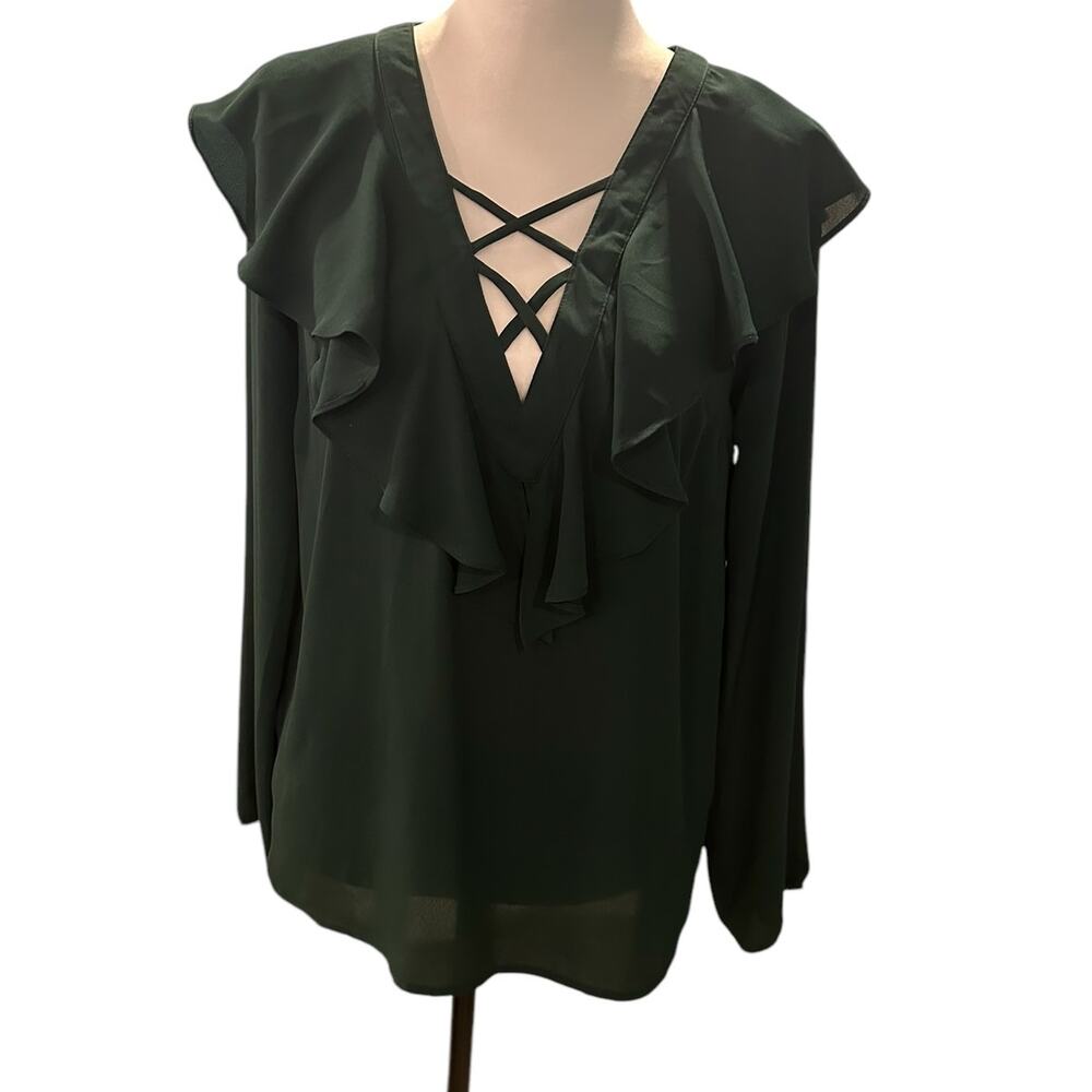 Timing Green Long Sleeve top Medium